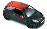 CITROEN DS3 RACING S.  LOEB 2012 MATTBLACK WITH RED ROOF