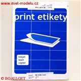 Samolepící etikety 99,1 x 38,1 PRINT pro laserové a inkoustové tiskárny A4, 100 listů v balení