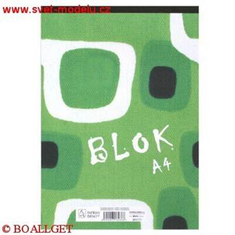 Blok 14055 eko - A4 čtverečkovaný, 50 listů