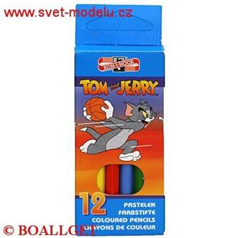 Pastelky 3522/ 12 barev KOH-I-NOOR krátké Tom and Jerry