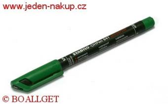 Popisovač Stabilo Ohpen 841/36 zelená 0,3 mm permanent, voděodolný, s možností doplnění inkoustu