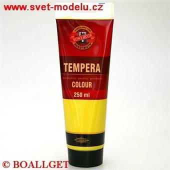 Temperová barva 250 ml žluť primární tuba KOH-I-NOOR