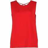 Dámský top - tričko bez rukávů červené