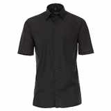 Pánská košile Casa Moda Comfort Fit černá krátký rukáv vel.  48 - 56 (3XL - 7XL)