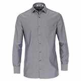 Pánská košile Casa Moda Comfort Fit dobby modrá dlouhý rukáv vel.  48 - 56 (3XL - 7XL)
