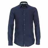 Pánská košile Casa Moda Comfort Fit lněná tmavě modrá vel.  3XL - 7XL (48 - 56)