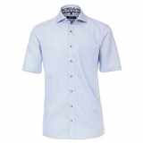 Pánská košile Casa Moda Comfort Fit modrý proužek krátký rukáv vel.  48 - 56 (3XL - 7XL)