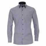 Pánská košile Casa Moda Comfort Fit modrý proužek módní vzor dlouhý rukáv vel.  50 - 56 (4XL - 7XL)