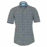 Pánská košile Casa Moda Comfort Fit popelínová modní tisk krátký rukáv vel.  48 - 56 (3XL - 7XL)