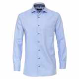 Pánská košile Casa Moda Comfort Fit Premium keprová modrá dlouhý rukáv vel.  48 - 56 (3XL - 7XL)
