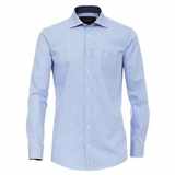 Pánská košile Casa Moda Comfort Fit světle modrá kostička dlouhý rukáv vel.  47 - 56 (4XL - 7XL)