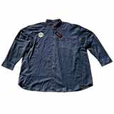 Pánská košile Kamro 23627/281 tmavě modrá dlouhý rukáv 7XL - 12XL