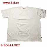 Pánské tričko Kamro bílé krátký rukáv  7XL - 10XL  15188/668