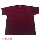 Pánské tričko Kamro bordó krátký rukáv  7XL - 10XL  15197B/ 668