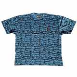 Pánské tričko Kamro modročerné krátký rukáv  4XL - 12XL