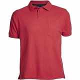 Pánské tričko s límečkem - polokošile červená NORTH 56°4 krátký rukáv 6XL - 8XL