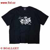 Pánské tričko YOUNG SWEET TERRORIST černé krátký rukáv 3XL - 4XL