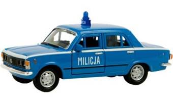 FIAT 125p MILICJA BLUE