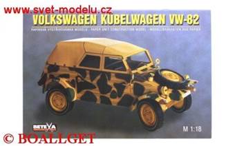 Vystřihovánka Volkswagen Kübelwagen VW-82