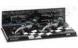 2-CAR SET MERCEDES AMG PETRONAS F1 TEAM W07 HYBRID CONSTRUCTOR WORLD CHAMPION 2016 L. E.  516 PCS. 