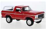 FORD BRONCO CUSTOMS HARDTOP 1978 RED /  WHITE