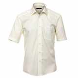 Pánská košile Casa Moda Comfort Fit béžová krátký rukáv vel.  49 - 56 (4XL - 7XL)