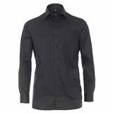 Pánská košile Casa Moda Comfort Fit černá keprová dlouhý rukáv vel.  48 - 56 (3XL - 7XL)