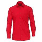 Pánská košile Casa Moda Comfort Fit červená dlouhý rukáv vel.  48 - 56 (3XL - 7XL)