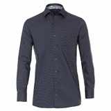 Pánská košile Casa Moda Comfort Fit dobby modrá dlouhý rukáv vel.  48 - 56 (3XL - 7XL)