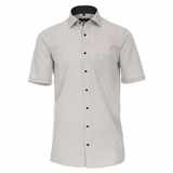 Pánská košile Casa Moda Comfort Fit modní tisk béžová krátký rukáv vel.  48 - 56 (3XL - 7XL)