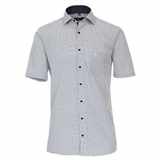 Pánská košile Casa Moda Comfort Fit modní tisk modrá krátký rukáv vel.  48 - 56 (3XL - 7XL)