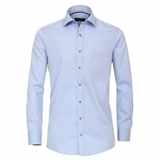 Pánská košile Casa Moda Comfort Fit modrá popelínová dlouhý rukáv vel.  50 - 56