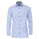 Pánská košile Casa Moda Comfort Fit modrá s všitým límcem dlouhý rukáv vel.  48 - 56 (3XL - 7XL)
