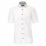 Pánská košile Casa Moda Comfort Fit popelínová bílá krátký rukáv vel.  48 - 56 (3XL - 7XL)