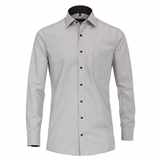 Pánská košile Casa Moda Comfort Fit popelínová dlouhý rukáv černá vel.  50 - 56 (4LX - 7XL)