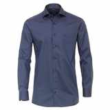 Pánská košile Casa Moda Comfort Fit Premium keprová modrá modní tisk tečky dlouhý rukáv vel.  48 - 56 (3XL - 7XL)
