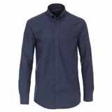 Pánská košile Casa Moda Comfort Fit Sport flanelová modrá dlouhý rukáv vel.  48 - 56 (3XL - 7XL)