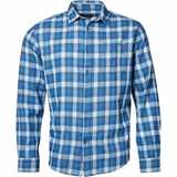 Pánská košile NORTH 56°4 modrá flanelová s dlouhým rukávem 3XL - 10XL