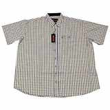 Pánská kostkovaná košile Kamro 23411/ 213 vel.  5XL - 12XL krátký rukáv