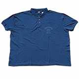 Pánská polokošile - tričko s límečkem modré Adamo krátký rukáv