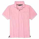 Pánská polokošile - tričko s límečkem růžové Adamo  5XL - 10XL krátký rukáv