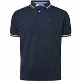 Pánská polokošile - tričko s límečkem tmavě modré NORTH 56°4  5XL - 8XL krátký rukáv