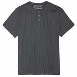 Pánské tričko ADAMO SILAS tmavě šedé na knoflíčky krátký rukáv 7XL - 10XL