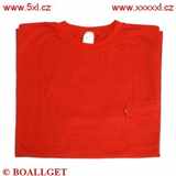 Pánské tričko červené s kapsičkou krátký rukáv