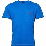 Pánské tričko modré  s kapsičkou NORTH 56°4 krátký rukáv 7XL - 10XL