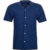 Pánské tričko s límečkem NORTH 56°4 s rozhalenkou tmavě modré  4XL - 6XL krátký rukáv