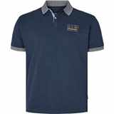 Pánské tričko s límečkem - polokošile tmavě modrá NORTH 56°4 krátký rukáv  5XL - 8XL