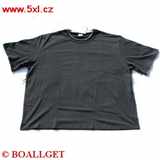 Pánské tričko tmavě šedé s všitým šedým lemem krátký rukáv