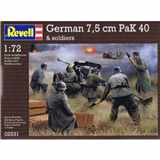 REVELL 02531 GERMAN 7, 5 cm PAK 40 SOLDIERS