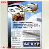 Samolepící etikety foto lesklé 48.5 x 31.2 RAYFILM pro inkoustové tiskárny A4, 100 listů v balení